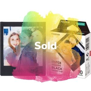 LOT OF 3 Fujifilm Instax Square Black Film